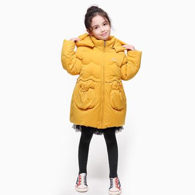 China Cheap Long Outerwear High Quality Down Jacket Sweet Fancy Justice Cute Kids Winter Coats For Girls for sale