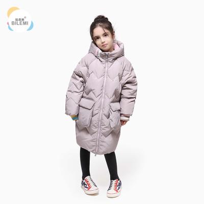 China Bulk Kids Clothing Breathable Windproof 4T Down Filled Clothes Winter Long Fancy Girls Kids Coat for sale