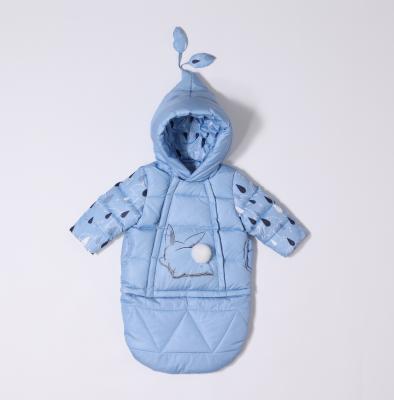 China boutique toddler clothes long sleeve winter down warm snowsuit toddler jacket dinosaur baby jumpsuit for sale