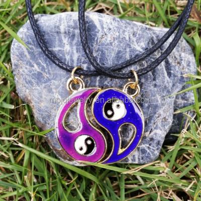 China High Quality Cheap Color CLASSIC Yin Yang Necklace Pendant Mood Change Necklace for sale