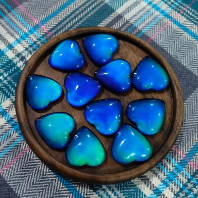 China Wholesale Sale 18MM Magical Color Heart Shape Handcrafted Stock Mood Changing Beads For DIY Jewelry For Women for sale