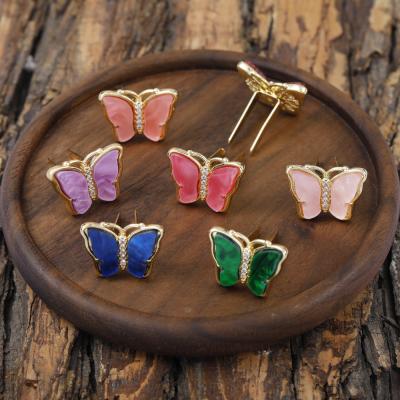 China 2021 Wholesale DIY Jewelry Accessory Butterfly DIY Bracelet Chain Cuff Buttons Bracelets 14K Gold Plated for sale