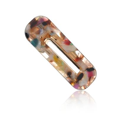 China 2019 hot sale multi colors acrylic hair clips for girls for sale