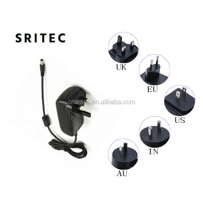 China universal corriente adaptador power adapter 1a 1.5a 2a 5v 9v 12v with EU UK AU KR USA JP KR plug SR120-010-A for sale