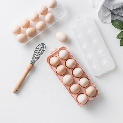 China Freshness Preservation Customized Transparent Cover Egg Storage Box Of Enough Ten Packs Of Eggs for sale