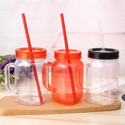 China Viable wholesale multifunctional practical plastic mason jar for sale