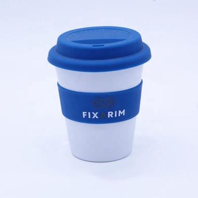 China Viable Promotional Custom Factory Price PP Plastic Coffee Cup With Silicone Cover for sale