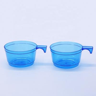 China Disposable Aviation Cup Airline PS Drink Cup 140ml Hard Plastic Taste Mug for sale