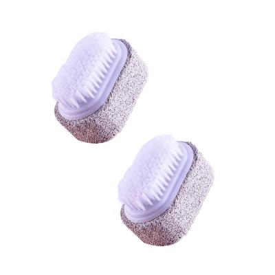 China Simple Custom Body Cleaning Tools Foot Massage Tools Small Oval Pumice Stone With Bath Brush for sale