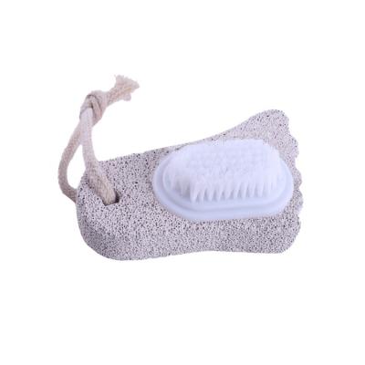 China Simple Personal Care Custom Foot Massage Exfoliating Natural Bath Brush Pumice Stone And Body Bath Brush for sale