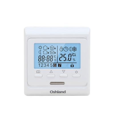 China Silver Floor Heating Room Thermostat 16A 220V CE M6 for sale