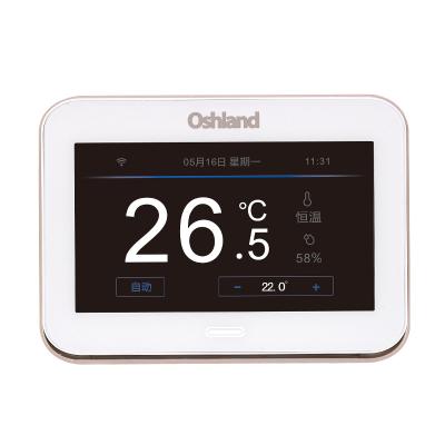 China Hotel touch screen lcd room smart home ac wifi weekly programmable thermostat used for electric floor heating for sale