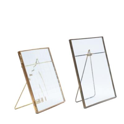 China Home Decoration Gold Lining Photo Frames Modern Concisen Photos Use Glass Frames Art Picture Photo Frames for sale