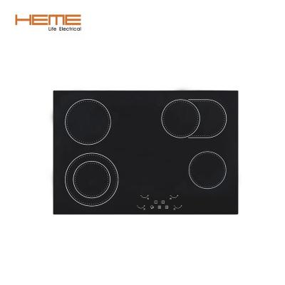 China Household Cooking Appliances Top 4 Ceramic Glass Burner Built In Electric Ceramic Hob for sale