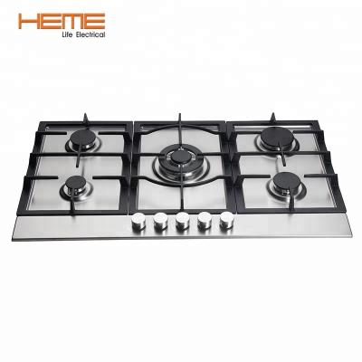 China Household CE GAD LVD EMC certification kitchen appliance built in hob gas cooktop with 5 burners for sale