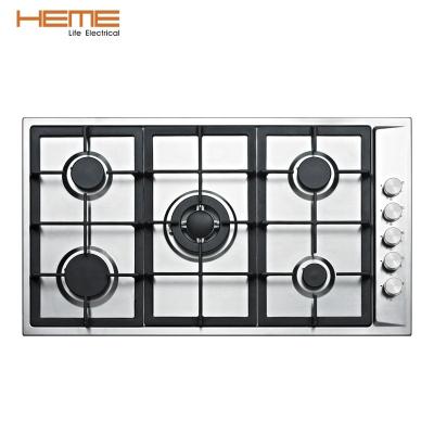 China Home 5 Burners Gas Hob Cooktop To Household Kitchen Appliances / Gas for sale