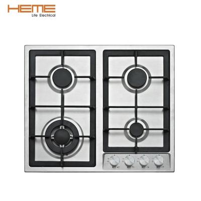 China Household Home Kitchen Appliance Built In 4 Burner 304# Stainless Steel Gas Hob With CE Certificate for sale