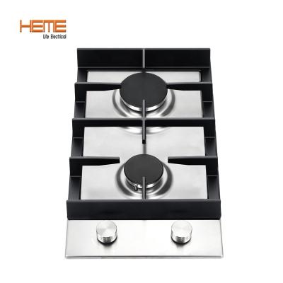 China Kitchen Appliances 2 Burner Gas Hob / Home Gas Cooker Easily Cleaned for sale