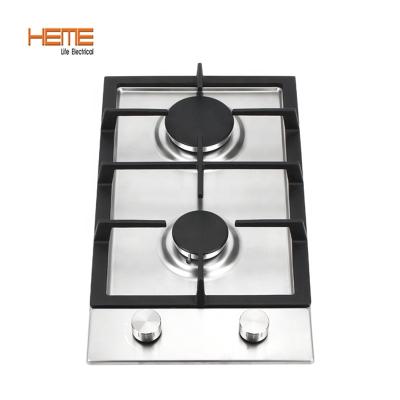 China Built-in Household Stainless Steel 2-Burner Built In Gas Hob for sale