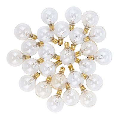 China UL LT50 G40 Indoor Outdoor Christmas Decoration Festival Clear Space Globe String Light Outdoor Light with E12 5W Incandescent Bulb for sale