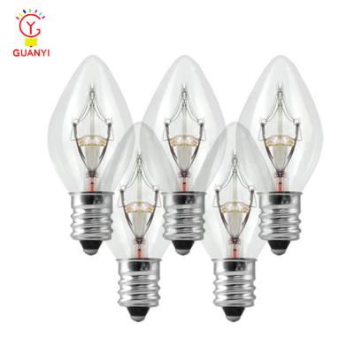 China Indoor or Outdoor Decoration by String Light UL C7 Certificate Clear Incandescent Christmas Bulbs for USA Market for sale