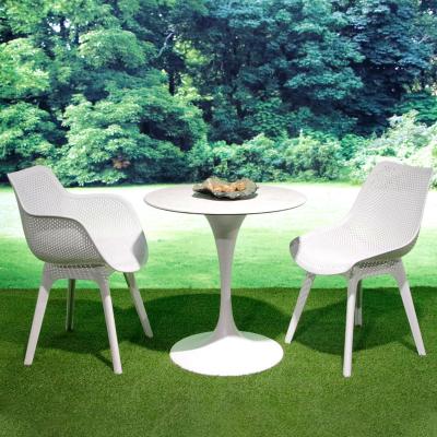 China Wholesale North Europe pp hollow back restaurant chair modern simple plastic balcony negotiation adult occasional dining chair for sale