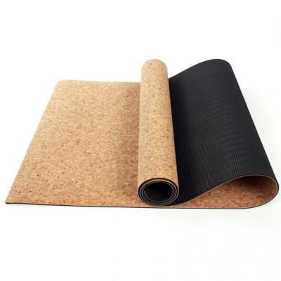 China Natural Cork Hot Selling Health Cork Eco - Friendly Yoga Mat With Printed Custom Made for sale