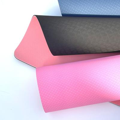 China Strip Tape Yoga Mats Patterned Eco Friendly Mat With Diamond Pattern for sale