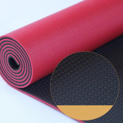 China Non-Slip Durable Black High Density Mat PVC Mat PVC Yoga Fitness Exercise Dance Exercise Mat for sale