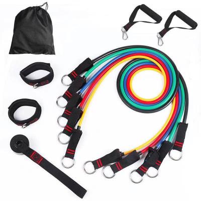 China Resistance Bands Set Exercise Bands With Anchor Waterproof Door Carry Bag And Ankle Straps To Train Physical Home Workouts 25*22*10cm for sale