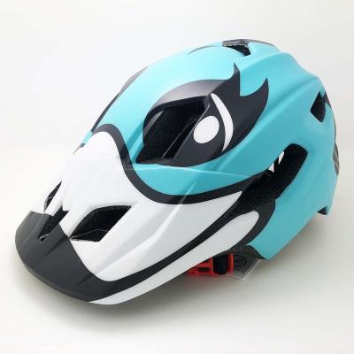 China New Design Warning Light Bicycle Helmet Inclined Mountain Helmet Trail Dirt Bike Cycling Helmet for sale