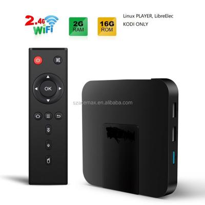 China KODI LINUX PLAYER Quad Core LibreElec Quad Core LibreElec BOX 2G RAM 16G ROM EMMC PURE TV for sale