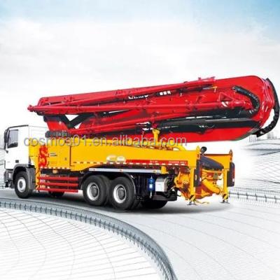 China Construction Material Shops Concrete Pump Truck Engine Ready Mobile Concrete Mixer With Pump Portable Trailer Mounted Pump Concrete Mixing SINGLE Diesel for sale