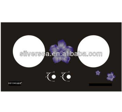 China Gas cooker gas stove cooktop 6mm thick tempered glass for sale