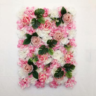 China Fashional Artificial Flowers Factory direct sales can customize the simulation flower wall for wedding background and outdoor scene layout for sale