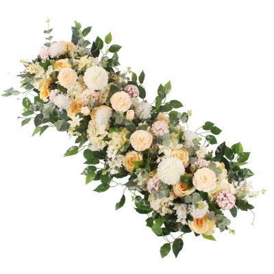 China Fashional Artificial Flowers Hot-selling Wedding Simulation Floral Flower Arrangement Leads To Wedding Hall Decoration for sale