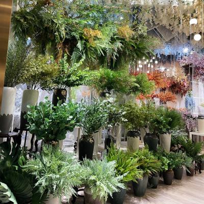 China Fashional Artificial Flower Artificial Plants Grow Golden Green Branch Plastic Scindapsus Leaves for Home and Garden Accessories and Decorations for sale