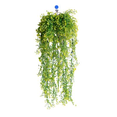 China Fashional Artificial Flower Rattan Strip Full One Circle Plastic Wisteri Faux Greenery Shop Window Door Party Hang for sale