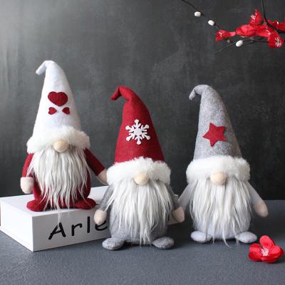 China 2022 Faceless Hooded Pygmy Santa Plush Stock Number Doll Christmas Decoration Christmas Gift Ideas Doll Holiday for sale