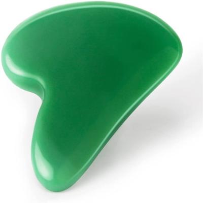 China New Fashionable Concave Shaped Gua Sha Board Jade Stone Scraping Massage Tool For Body Care for sale