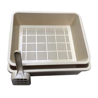 China Factory Direct Cleaning Eco-friendly Durable Box Cat Litter Tray Cat Toilet for sale