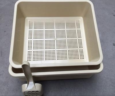 China Sustainable New Design Eco - Friendly Cat Litter Box Cat Pan Durable Box for sale