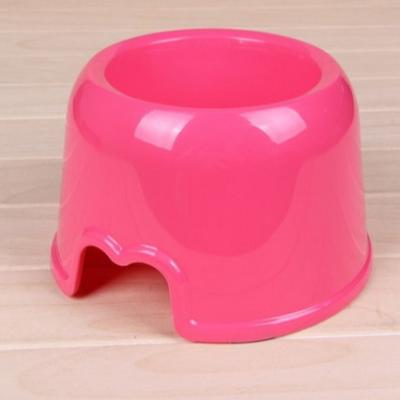 China Sustainable Single Color Design Round Shape Plastic Pet Driver Dog Bowl for sale