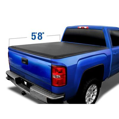 China GMC 5.8ft Evrolet Pickup Tailbox Retractable Soft Bed Truck Ch Triplex Truck Bed Covers for sale