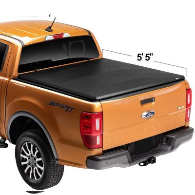 China Durable Car Accessories Pickup Truck Triple Soft Bed Cover For Ford Bed Cover for sale