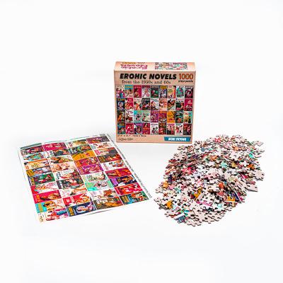 China Cartoon Toy Hot Sale Custom 100 500 1000 Pieces Paper Puzzles for Kids and Adult for sale