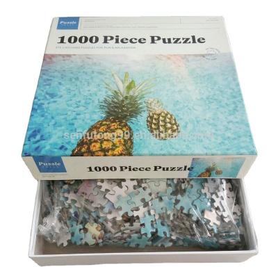 China Cartoon Toy Wholesale Custom Jigsaw Packing Kids Adult Games Personalized Custom Paper Puzzle 10000 Piece Jigsaw Puzzles for sale