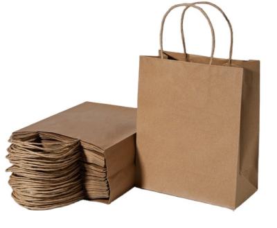 China Materials Free Samples Recycled Custom Kraft Paper Shopping Paper Bag With Logo Bags Paper With Manufacturer Design Paper Bag for sale