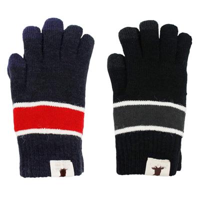 China Long Fashion Warm Winter Knitted Mittens Gloves , Comfortable Knit Mittens Cold Weather Thick Gloves for sale