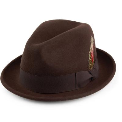 China Image Hot Selling 100%wool New Designer Felt Wide Brim Felted Hat Unisex Hat for sale